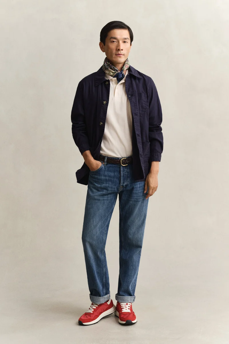 GANT Texture Stripe Short SleevePolo